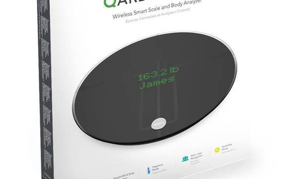 QardioBase 2 Smart Scale - Inteligentna waga z funkcją analizy składu ciała BMI Wi-FI dla iOS / Android / Kindle / Apple Health (Volcanic Black) - zdjęcie 8