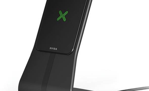 XVIDA (POWER 2) Wireless Charging Desk Stand - Ładowarka indukcyjna Qi 7.5W na biurko (czarny) - zdjęcie 1