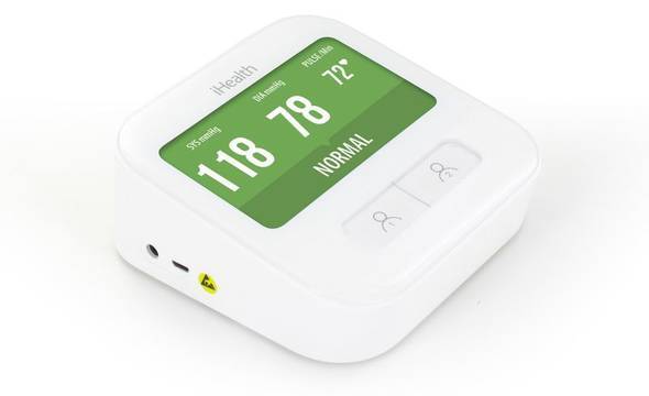 iHealth Clear Smart Wireless Arm Blood Pressure Monitor - Bezprzewodowy ciśnieniomierz naramienny z ekranem, funkcją porównania wyników i komendami głosowymi (WiFi / iOS / Android) - zdjęcie 1