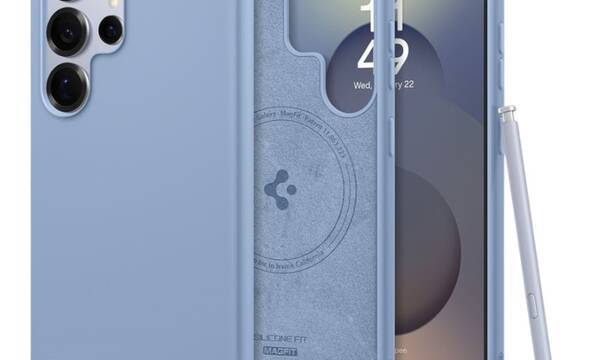 Spigen Silicone Fit Mag MagSafe - Etui do Samsung Galaxy S25 Ultra (Sapphire Blue) - zdjęcie 1