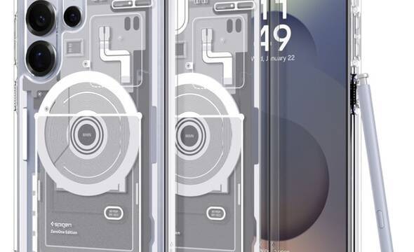 Spigen Ultra Hybrid Mag MagSafe - Etui do Samsung Galaxy S25 Ultra (Zero One White) - zdjęcie 1