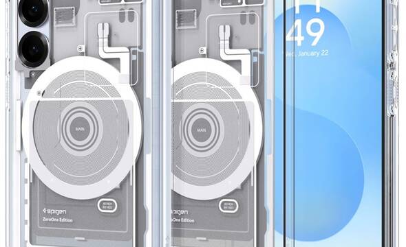 Spigen Ultra Hybrid Mag MagSafe - Etui do Samsung Galaxy S25 (Zero One White) - zdjęcie 1