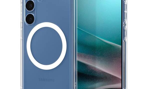 Spigen Ultra Hybrid Mag MagSafe - Etui do Samsung Galaxy S25 (Clear / White) - zdjęcie 1