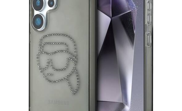 Karl Lagerfeld Rhinestones Karl Head Logo - Etui Samsung Galaxy S25 Ultra (czarny) - zdjęcie 1