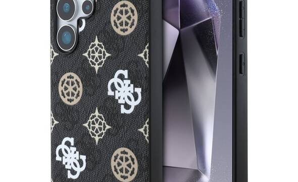 Guess 4G Printed Colored Peony Pattern MagSafe - Etui do Samsung Galaxy S25 Ultra (czarny) - zdjęcie 1