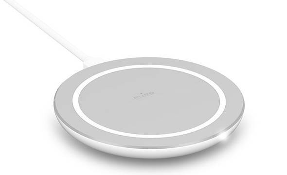 PURO Wireless Charging Station Qi - Bezprzewodowa ładowarka indukcyjna Qi do iPhone i Android, 5 W (biały) - zdjęcie 2
