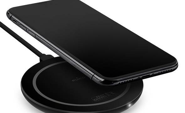 PURO Fast Wireless Charging Station QI - Bezprzewodowa ładowarka indukcyjna Qi do iPhone i Android, 10 W (czarny) - zdjęcie 1