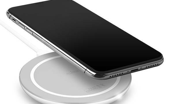 PURO Fast Wireless Charging Station QI - Bezprzewodowa ładowarka indukcyjna Qi do iPhone i Android, 10 W (biały) - zdjęcie 1