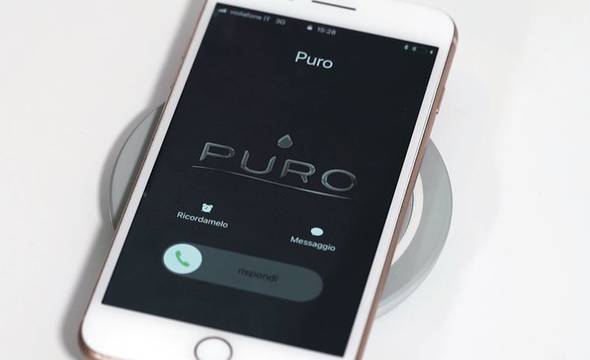 PURO Fast Wireless Charging Station QI - Bezprzewodowa ładowarka indukcyjna Qi do iPhone i Android, 10 W (biały) - zdjęcie 7