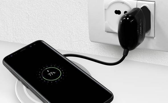 PURO Fast Wireless Charging Station QI - Bezprzewodowa ładowarka indukcyjna Qi do iPhone i Android, 10 W (biały) - zdjęcie 13