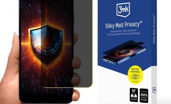 3mk Silky Matt Privacy - Matowa folia prywatyzujšca do Samsung Galaxy S25+ - zdjęcie 1