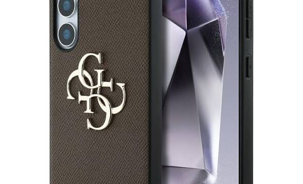 Guess Grained Big 4G Logo Small Classic Logo - Etui do Samsung Galaxy S25+ (bršzowy) - zdjęcie 1