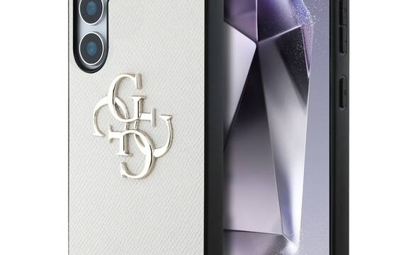 Guess Grained Big 4G Logo Small Classic Logo - Etui do Samsung Galaxy S25 (beżowy) - zdjęcie 1