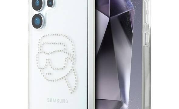 Karl Lagerfeld Rhinestones Karl Head Logo - Etui Samsung Galaxy S25 Ultra (przezroczysty) - zdjęcie 1