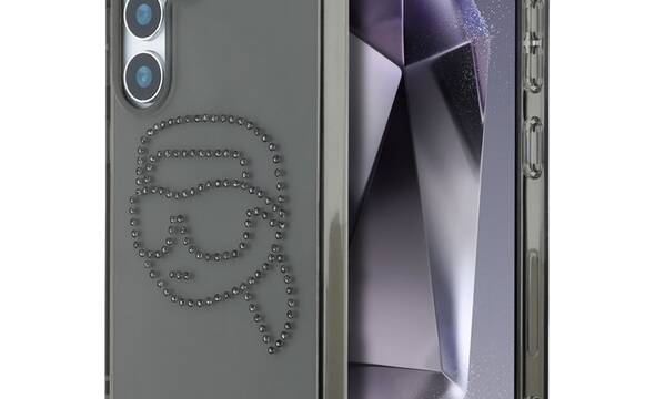 Karl Lagerfeld Rhinestones Karl Head Logo - Etui Samsung Galaxy S25 (czarny) - zdjęcie 1