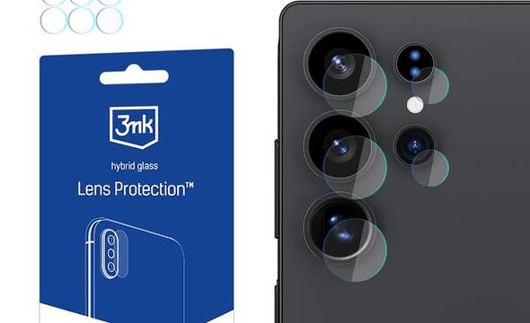3mk Lens Protection - Szkło na obiektyw aparatu Samsung Galaxy S25 Ultra (4 zestawy) - zdjęcie 1