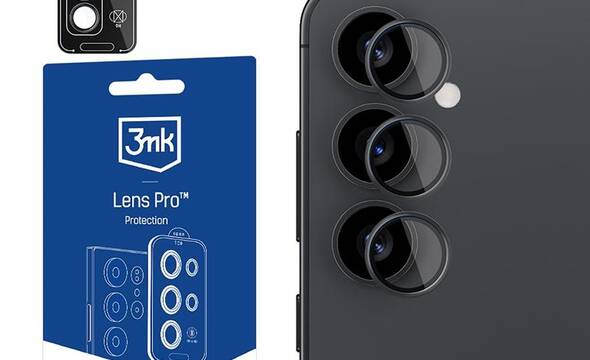 3mk Lens Protection Pro - Szkło na obiektyw aparatu Samsung Galaxy S25+ (Czarny) - zdjęcie 1