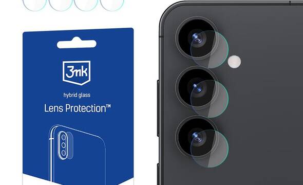 3mk Lens Protection - Szkło na obiektyw aparatu Samsung Galaxy S25+ (4 zestawy) - zdjęcie 1