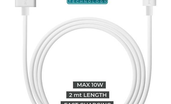 PURO Fast Charging Plain Cable - Kabel USB-A 2.0 do micro USB do ładowania i synchronizacji danych, 2 m, 2 A (biały) - zdjęcie 1