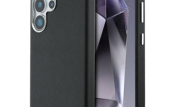 Karl Lagerfeld Saffiano Full Wrapped Elongated Metal Logo MagSafe - Etui do Samsung Galaxy S25 Ultra (czarny) - zdjęcie 1