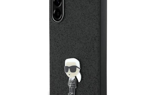 Karl Lagerfeld Fixed Glitter Ikonik Logo Metal Pin - Etui do Samsung Galaxy A36 5G (czarny) - zdjęcie 1