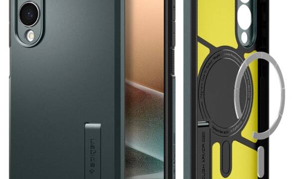 Spigen Tough Armor MagSafe - Etui do Samsung Galaxy S25 Edge (Abyss Green) - zdjęcie 1