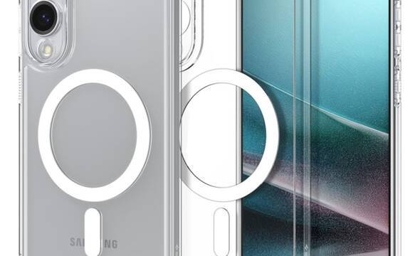 Spigen Ultra Hybrid Mag MagSafe - Etui do Samsung Galaxy S25 Edge (Clear / White) - zdjęcie 1