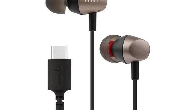 Moshi Mythro C - Aluminiowe słuchawki dokanałowe USB-C z mikrofonem (Gunmetal Gray) - zdjęcie 1