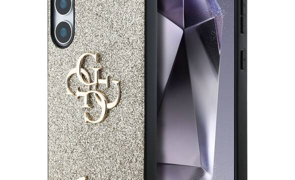Guess Fixed Glitter Big 4G Metal Logo - Etui do Samsung Galaxy S25+ (złoty) - zdjęcie 1