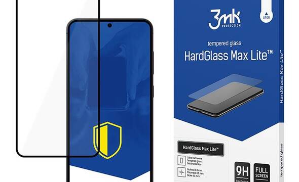 3mk HardGlass Max Lite - Szkło hartowane do Samsung Galaxy S25 (Czarny) - zdjęcie 1
