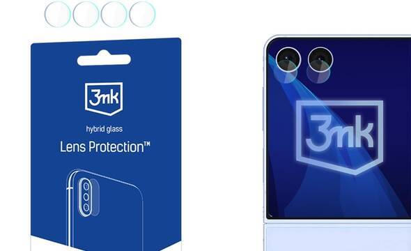 3mk Lens Protection - Szkło na obiektyw aparatu Samsung Galaxy Z Flip 7 (4 zestawy) - zdjęcie 1