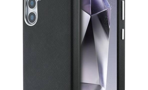 Karl Lagerfeld Saffiano Full Wrapped Elongated Metal Logo MagSafe - Etui do Samsung Galaxy S25 (czarny) - zdjęcie 1