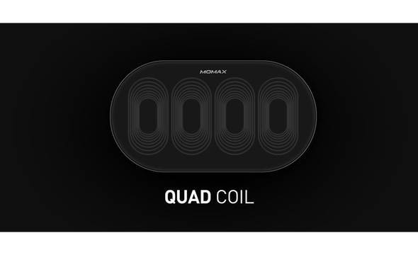 Momax Q.Pad Pro Dual Charging - Bezprzewodowa ładowarka indukcyjna Qi do iPhone i Android, 2x10 W (czarny) - zdjęcie 6