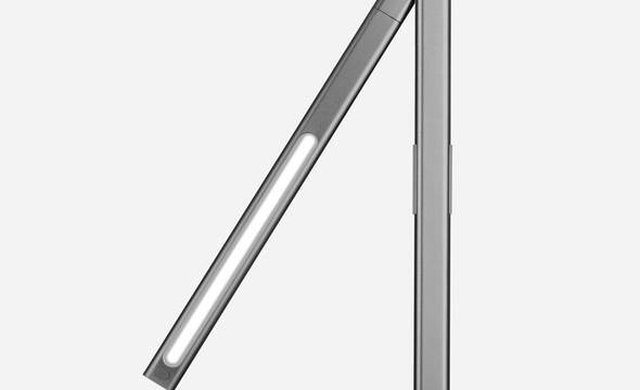 Momax Q.Led Desk Lamp - Ściemnialna lampa LED na biurko + ładowarka indukcyjna Qi do iPhone i Android, 10 W (Gray) - zdjęcie 2