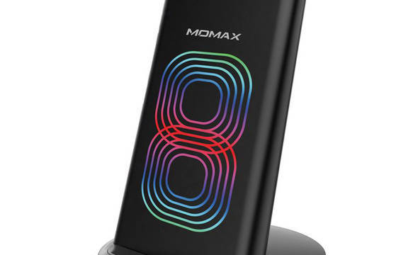 Momax Q.Dock2 Dual Coil - Bezprzewodowa ładowarka indukcyjna Qi do iPhone i Android, 10 W (czarny) - zdjęcie 1