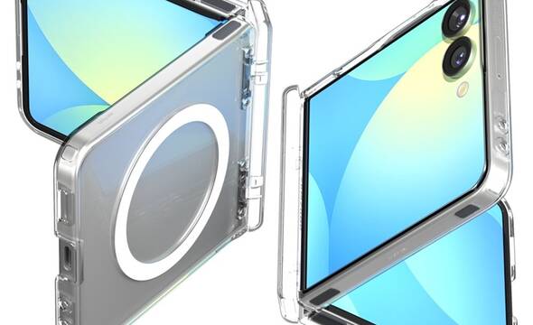 Spigen Ultra Hybrid Pro Mag MagSafe - Etui do Samsung Galaxy Z Flip 7 (Clear/White) - zdjęcie 1
