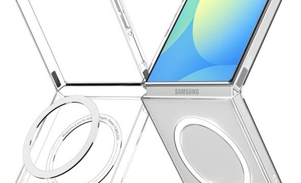 Spigen Airskin Mag MagSafe - Etui do Samsung Galaxy Z Flip 7 (Clear/White) - zdjęcie 1