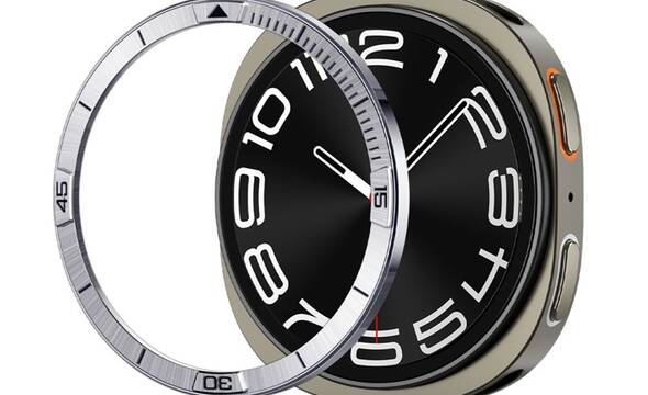 Spigen Bezel Tune Pilot - Obudowa / Piercień ochronny do Samsung Galaxy Watch 8 44 mm (Silver) - zdjęcie 1