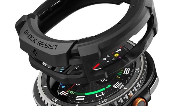 Spigen Rugged Armor - Obudowa do Samsung Galaxy Watch 8 Classic 46 mm (Matte Black) - zdjęcie 1