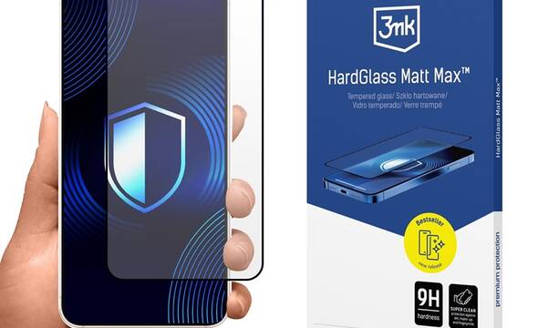 3mk HardGlass Matt Max - Matowe szkło hartowane do Samsung Galaxy S25 Edge - zdjęcie 1