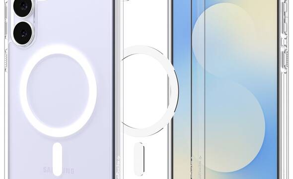 Spigen Ultra Hybrid Mag MagSafe - Etui do Samsung Galaxy S25 FE (Clear/White) - zdjęcie 1