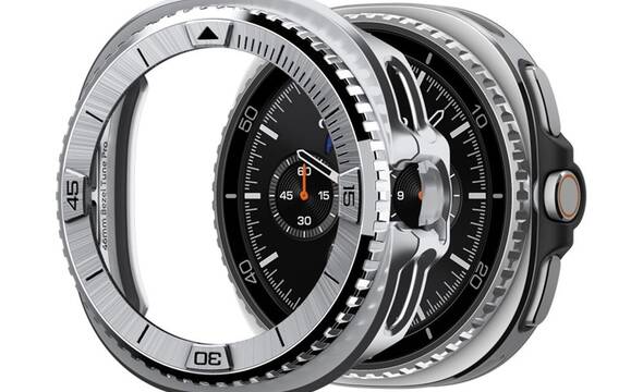 Spigen Bezel Tune Pro Pilot - Obudowa / Piercień ochronny do Samsung Galaxy Watch 8 Classic 46 mm (Silver) - zdjęcie 1