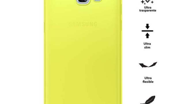 PURO 0.3 Nude - Etui Samsung Galaxy A3 (2017) (Fluo Yellow) - zdjęcie 1