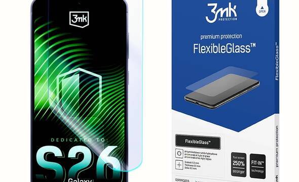 3mk FlexibleGlass - Szkło hybrydowe do Samsung Galaxy S26 - zdjęcie 1