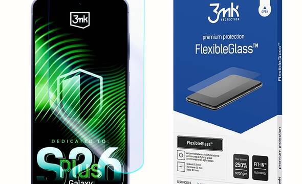 3mk FlexibleGlass - Szkło hybrydowe do Samsung Galaxy S26+ - zdjęcie 1