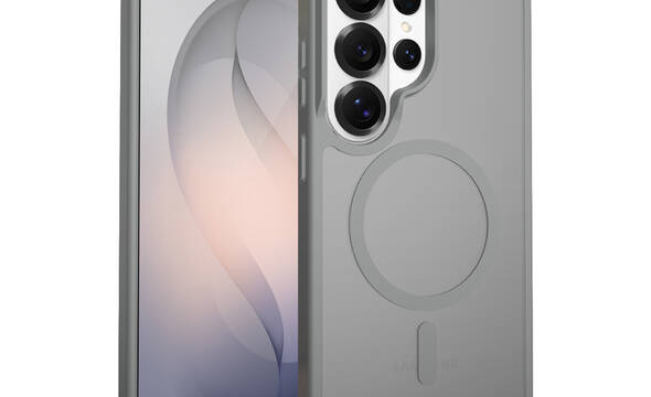 Crong Hybrid Matte Magnetic - Etui MagSafe Samsung Galaxy S26 Ultra (szary) - zdjęcie 1