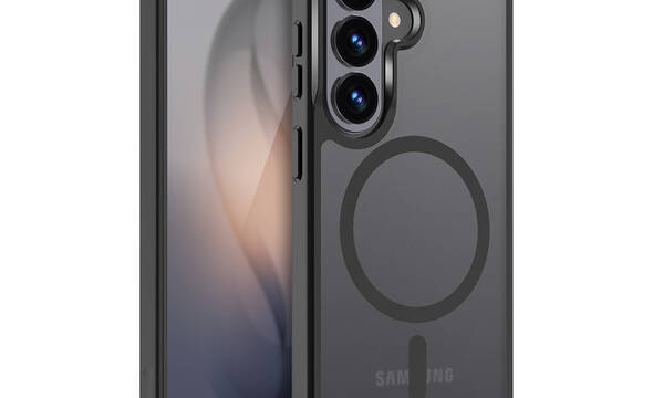 Crong Hybrid Matte Magnetic - Etui MagSafe Samsung Galaxy S26 (czarny) - zdjęcie 1