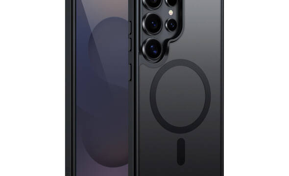 Crong Hybrid Matte Magnetic - Etui MagSafe Samsung Galaxy S25 Ultra (czarny) - zdjęcie 1