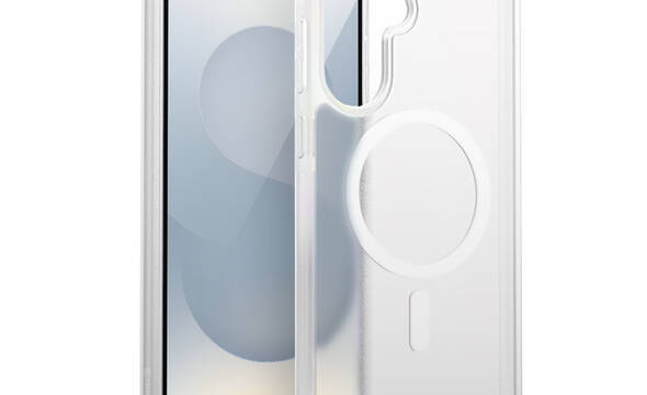 Crong Hybrid Matte Magnetic - Etui MagSafe Samsung Galaxy S25 (biały) - zdjęcie 1