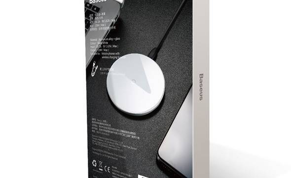 Baseus Simple - Bezprzewodowa ładowarka indukcyjna Qi do iPhone i Android, 10 W (biały) - zdjęcie 3